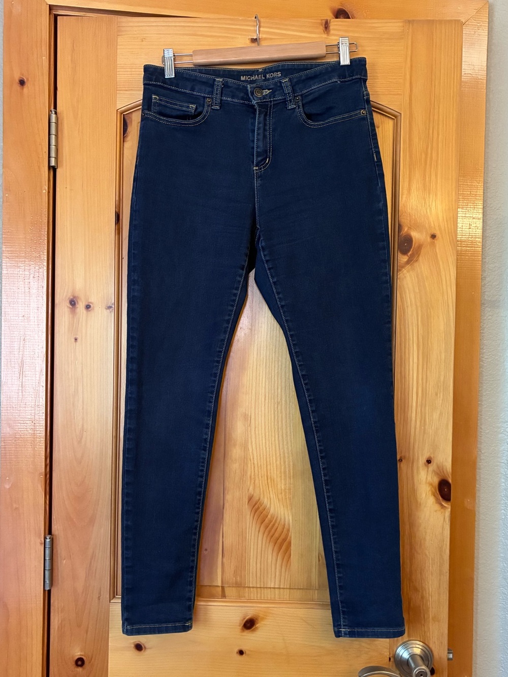 Michael Kors Navy Skinny Jeans for Women